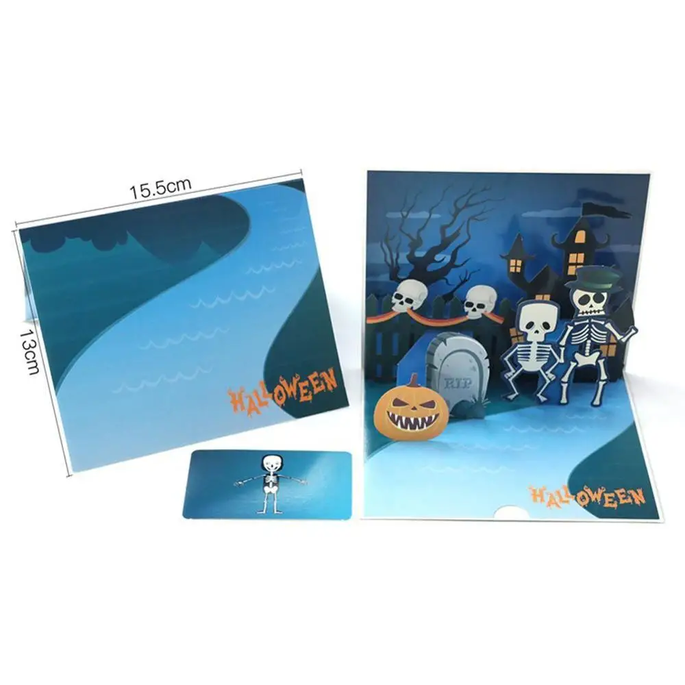 

Up Card Angry Pumpkin Halloween Blessing Card Angry Pumpkin up Card for Girl Kids Birthday Cake Greeting Cards Postcards