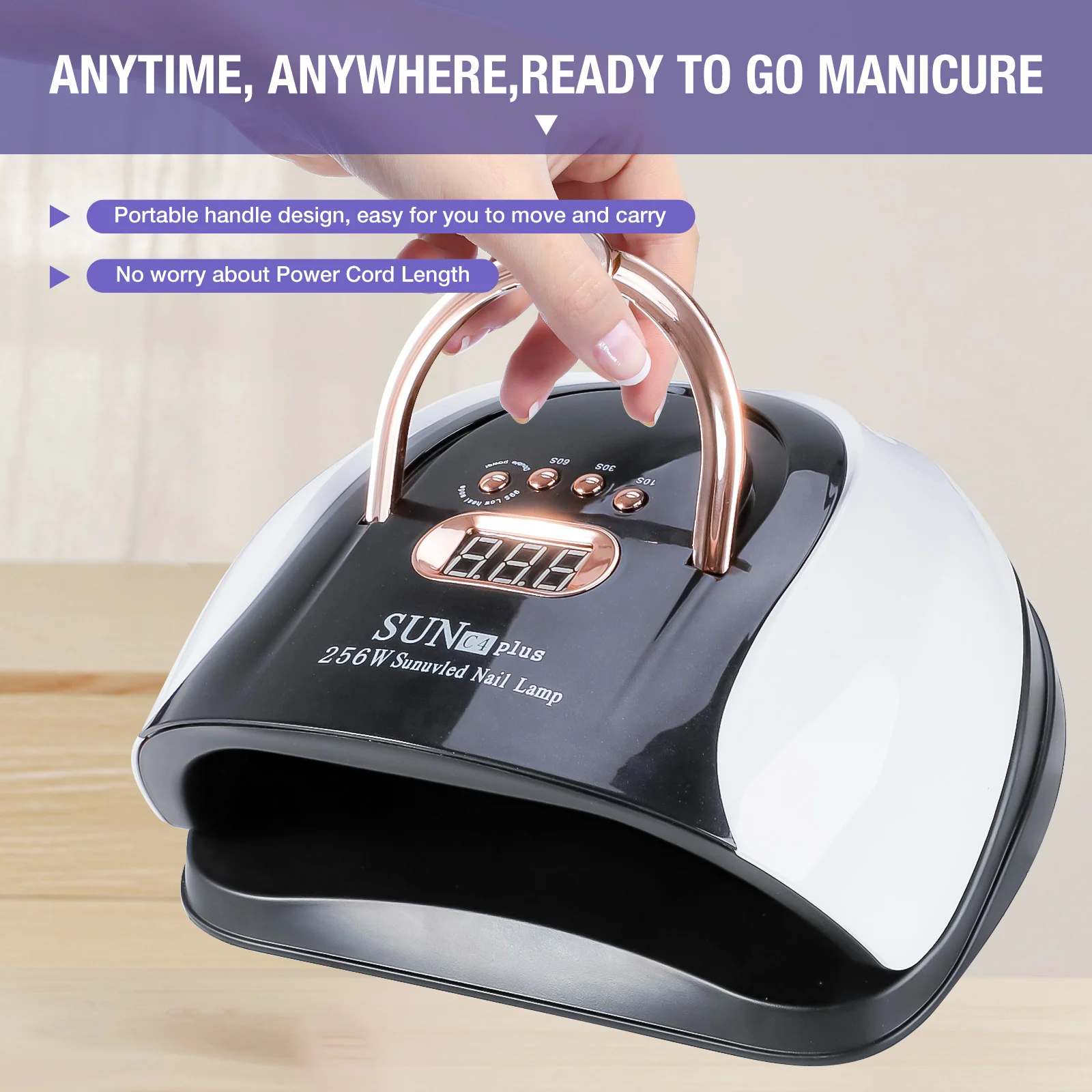 УФ-лампа SUN C4 Plus для сушки гель-лака 57LED с датчиком движения | Красота и здоровье