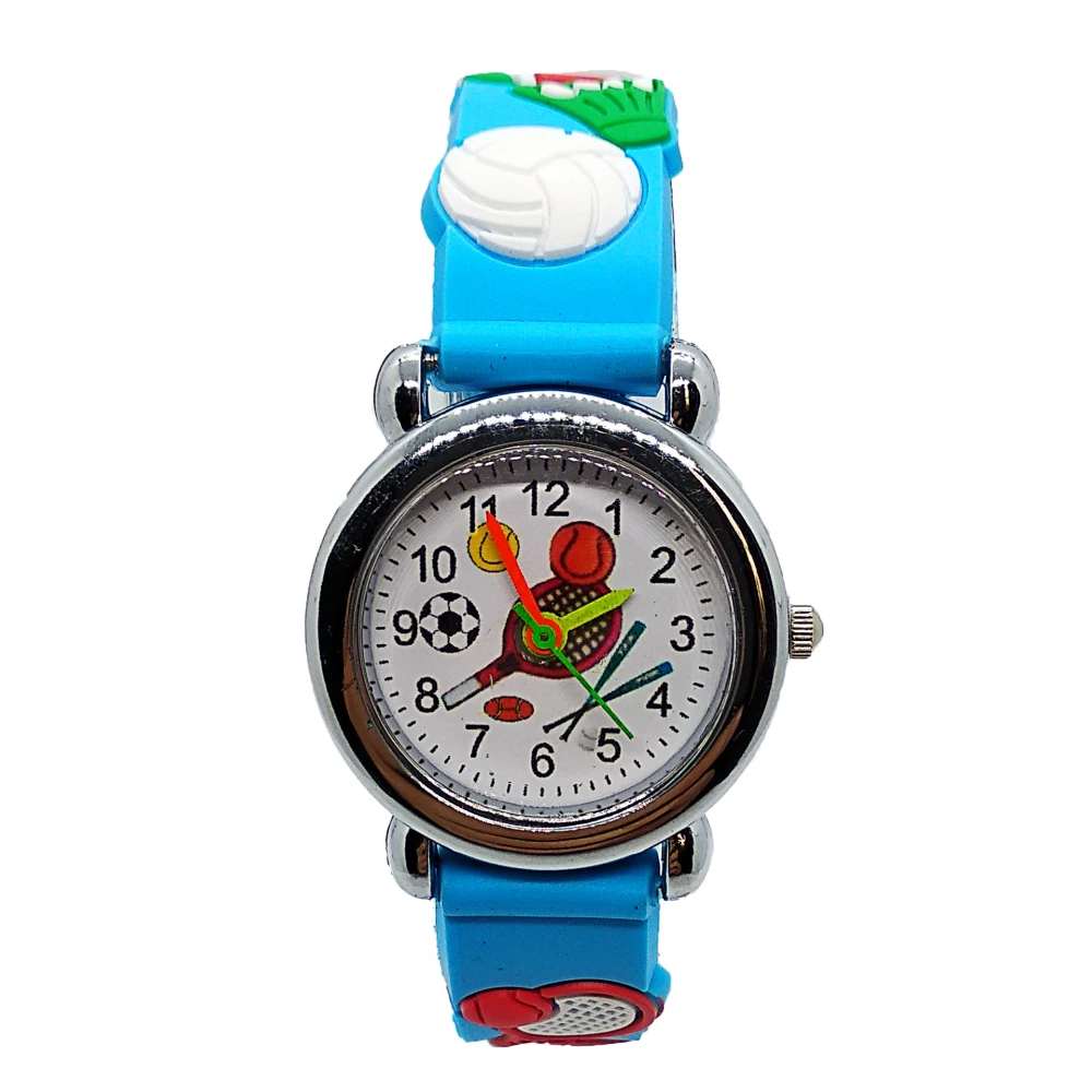 

New Children Sports Watch Basketball / Football / Tennis Racket Boys Girls Gift Students Clock Kids Quartz Watches for Kid Gifts
