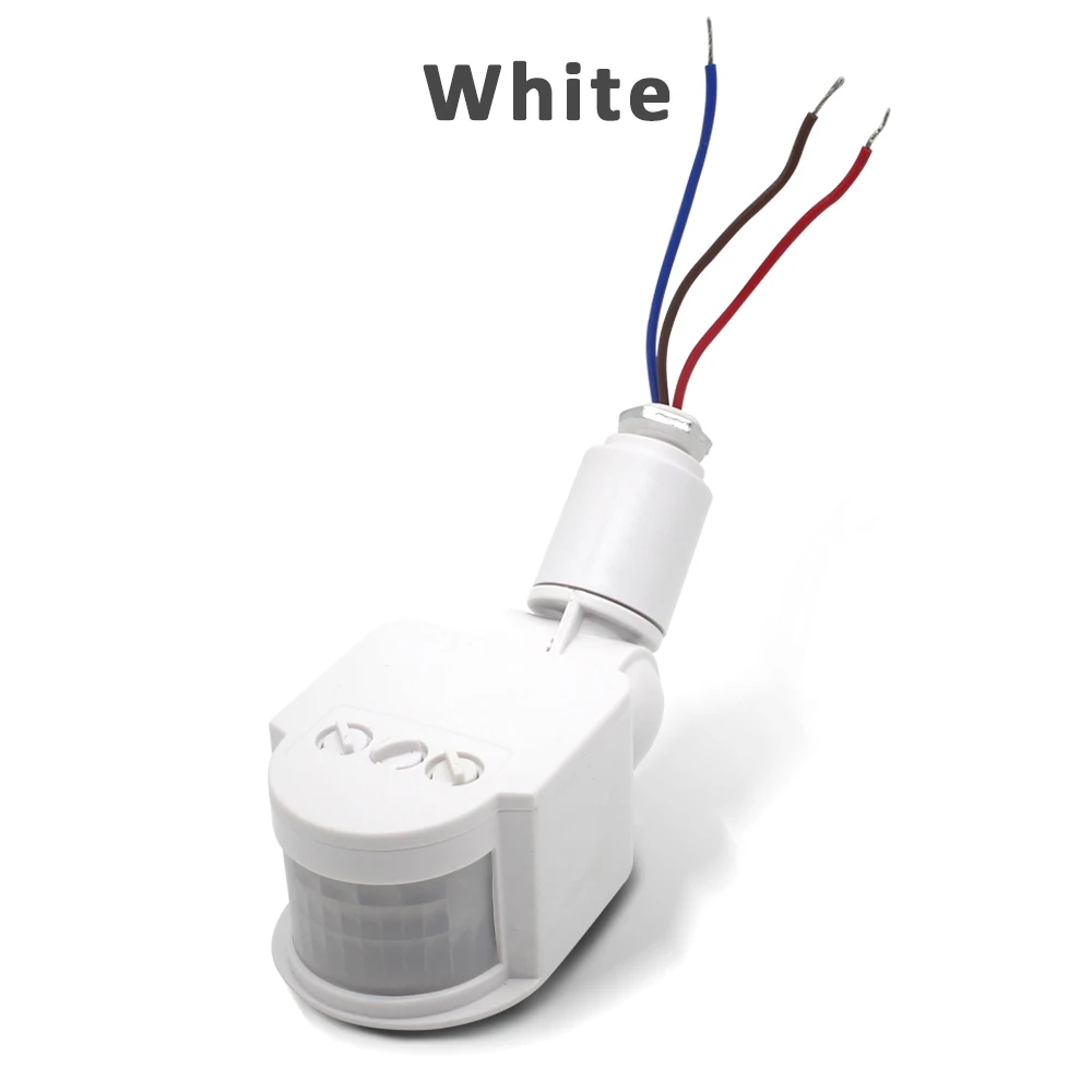 

Датчик движения, 220 В, 110 В, 12 В, светодиодный светильник, PIR-таймер, настенный автоматический инфракрасный детектор движения, автоматическое включение и выключение на открытом воздухе