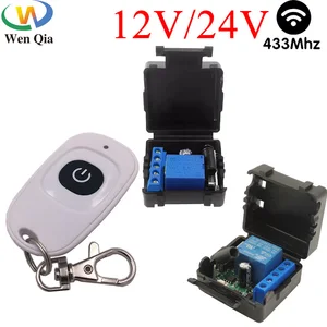 12V 24V DC Smart Switch 433MHz Wireless Remote Control Relay 1CH Module Rf Transmitter Key Fob For D in Pakistan