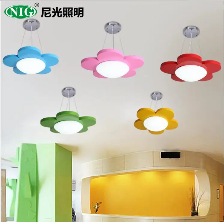 Детский сад droplight led Защита Глаз Мультфильм свет в спальне творческие цветные