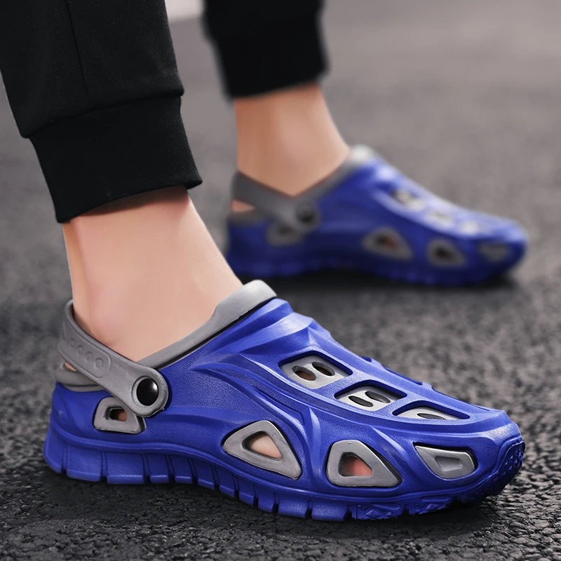 

Men'S Sandals Summer Men Shoes Breathable Walking Beach Slippers Outdoor Shoes Flat Casual Flip Flops Sandalias