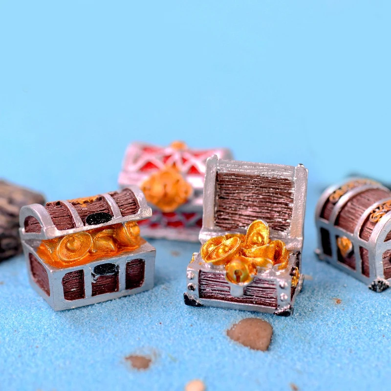 4 шт. сундук с сокровищами античный креативный аквариум для рыб оружие пиратские