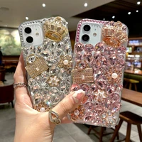 fashion phone case for iphone 13 special design hand made for iphone 13 pro max 13mini diamond cell phone case for 13