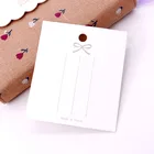 200 шт. белый бант обтягивающие волосы ювелирные изделия упаковочная карточка прямоугольный корейский женский заколка для волос карточка на заказ
