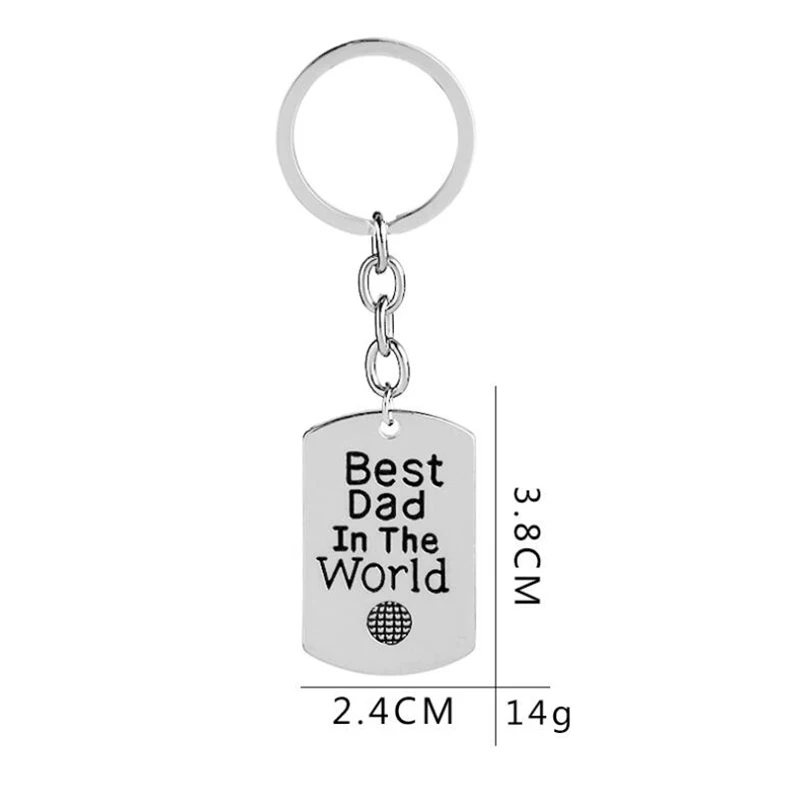 Брелоки для папы из нержавеющей стали брелоки мужчин подарок на день рождения