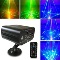 128 patterns rgbw led disco light professional dj stage 8 holes laser projector lights music control party light for wedding bar