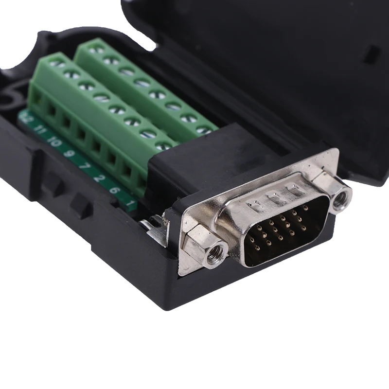 

High Quality D-SUB DB15 VGA Female / Male 3 Rows 15 Pin Plug Breakout Terminals Connectors Wholesale