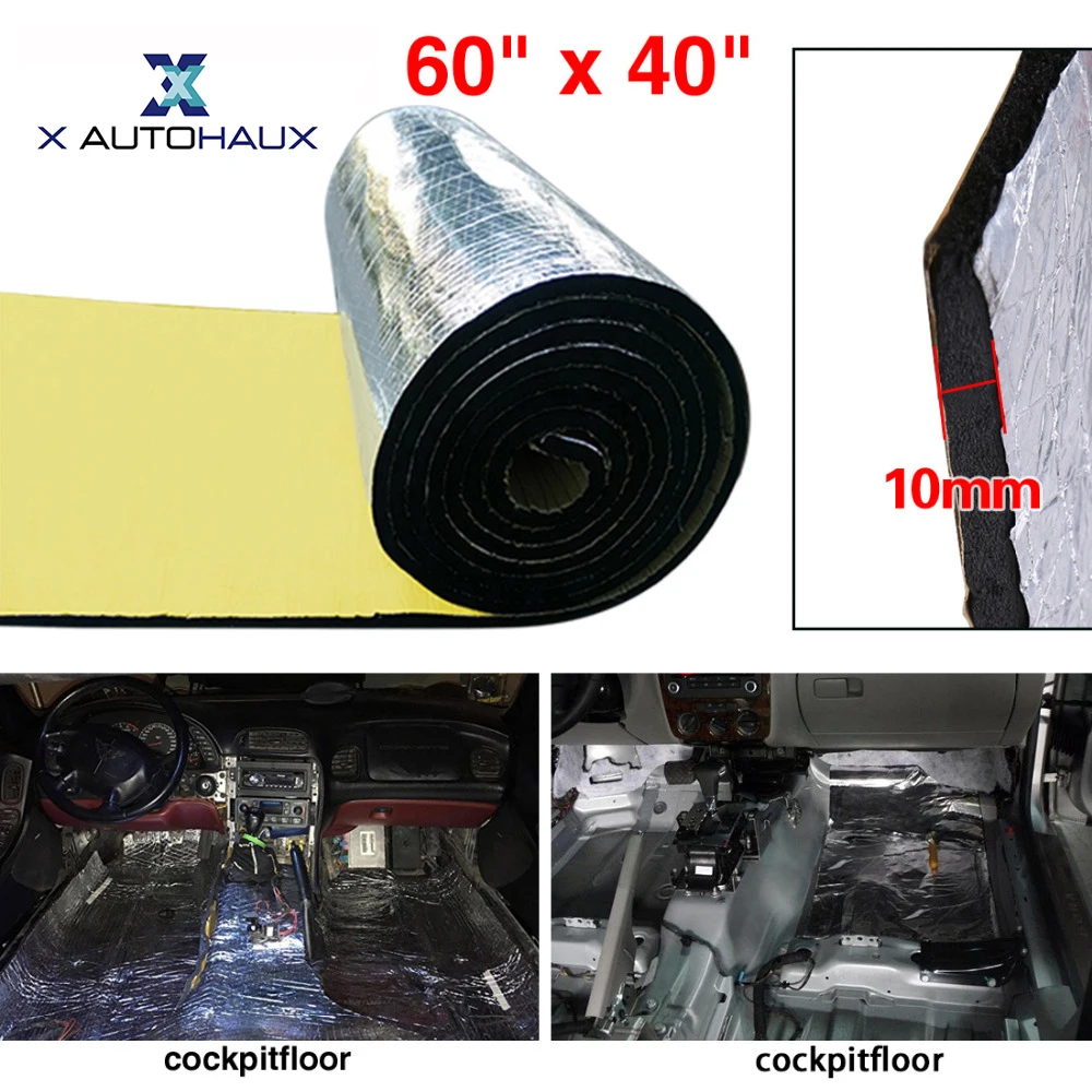 X AUTOHAUX 5 мм/10 мм Толстый Алюминиевый фольгированный хлопковый автомобильный