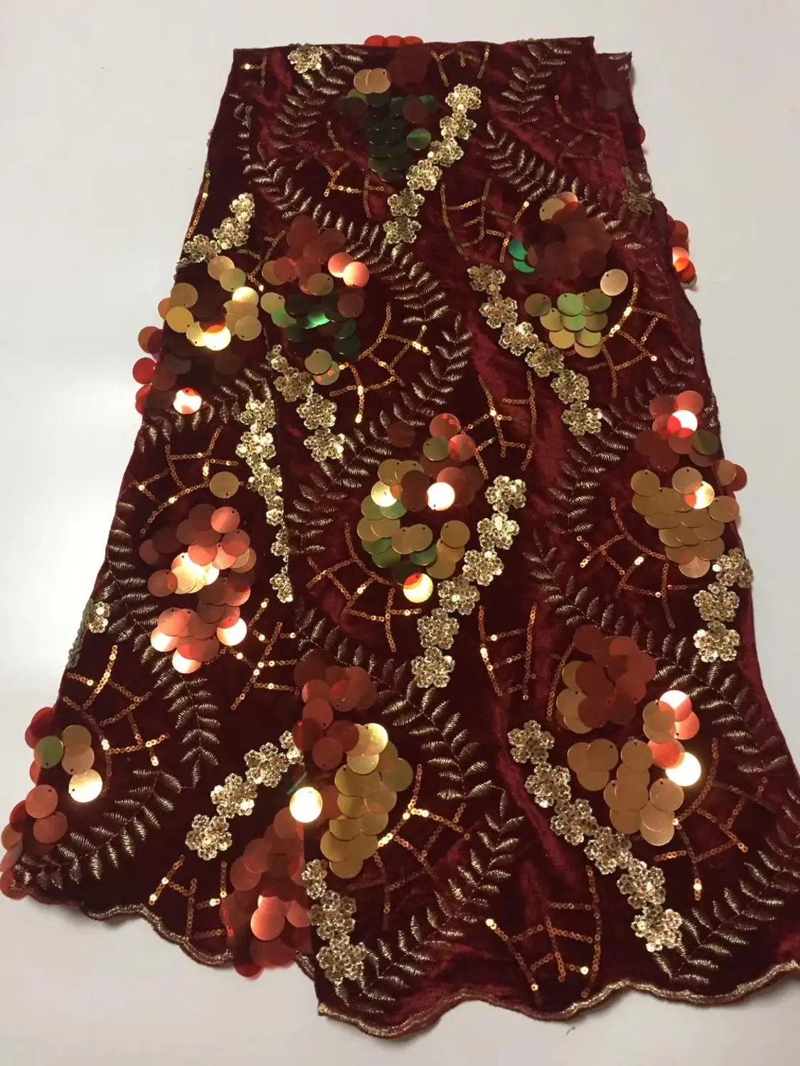 Новинка 2019 бархатная кружевная ткань с блестками французская нигерийская