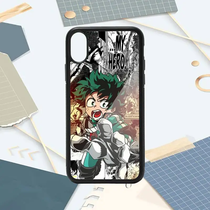 

Anime My Hero Deku Bakugou Boku Phone Case PC for iPhone 11 12 pro XS MAX 8 7 6 6S Plus X 5S SE 2020 XR