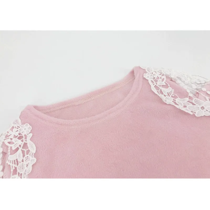 

Oufisun 2020 Spring Sexy Lace Decor Off Shoulder Femme Sweatshirt Solid Long Sleeve Casual Tops Pullover Women Sweatshirts