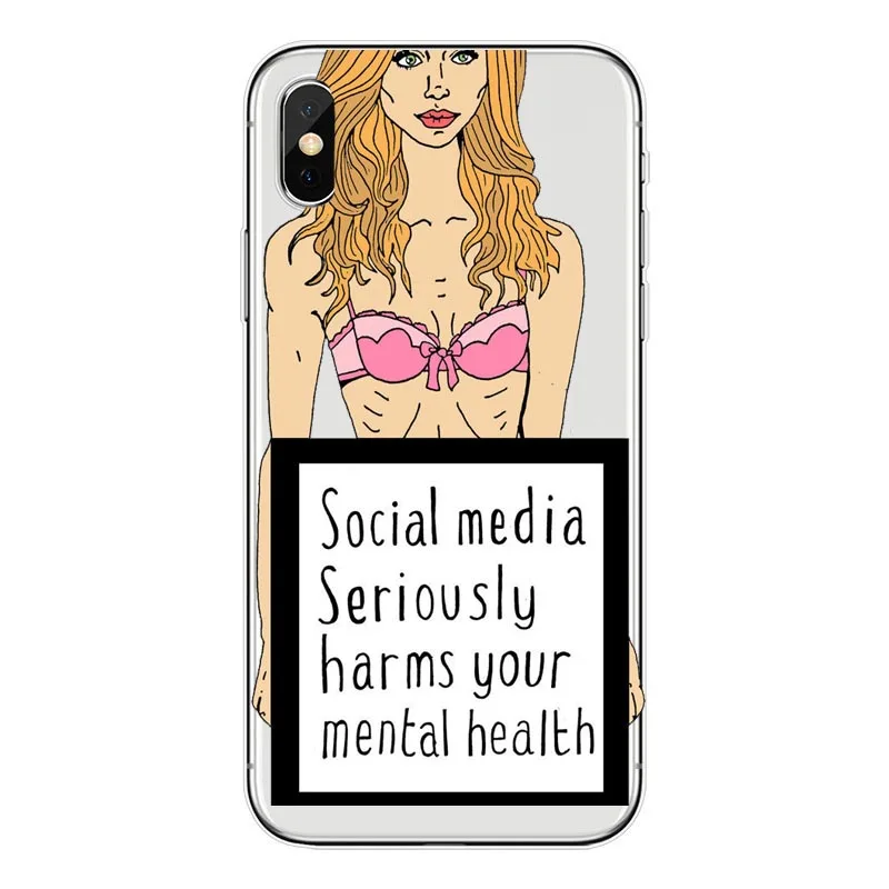 Социальные сети серьезно вредит вашему душевному здоровью Телефон чехол для iPhone