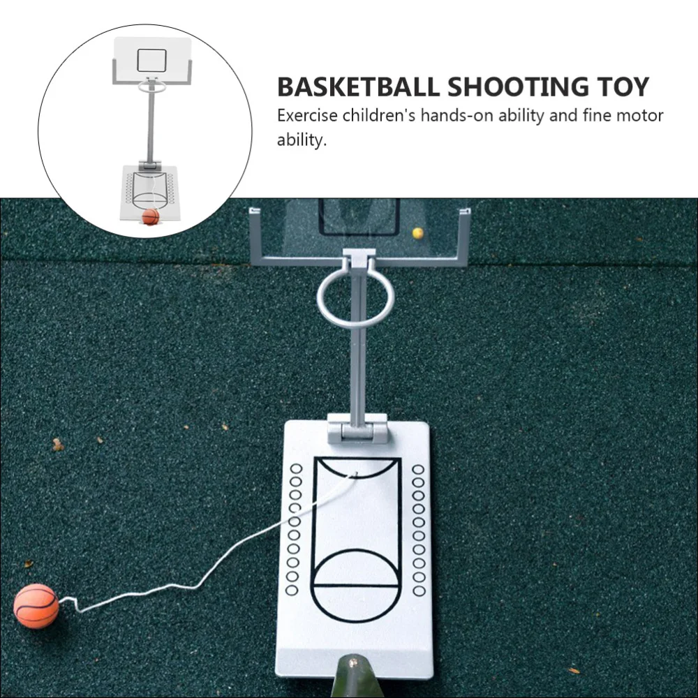 

1Pc Creative Basketball Machine Mini Basketball Shooting Game (Silver)