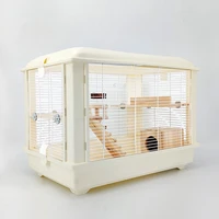 hamster cage small animal luxury nest villa this classic black and white guinea pig hedgehog rabbit nest hamster accessories