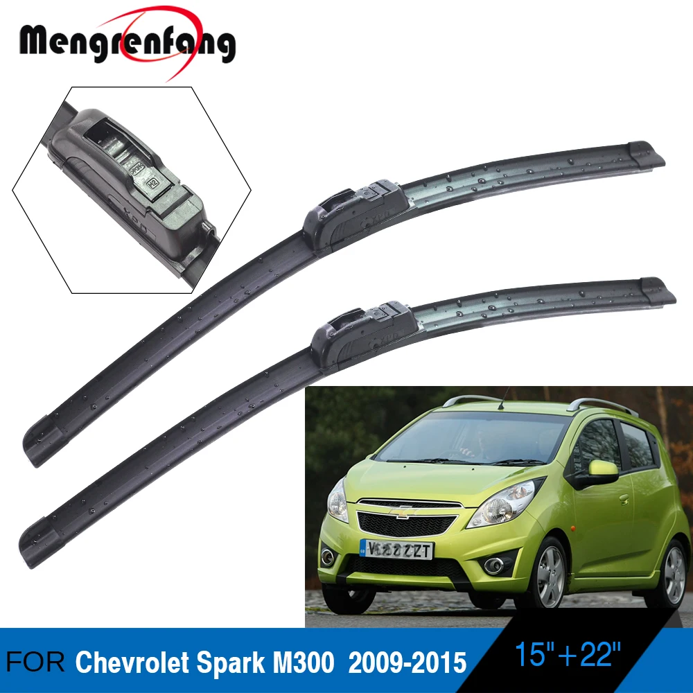 Щетки стеклоочистителя для автомобиля Chevrolet Spark M300 мягкие резиновые щетки J Hook Arms