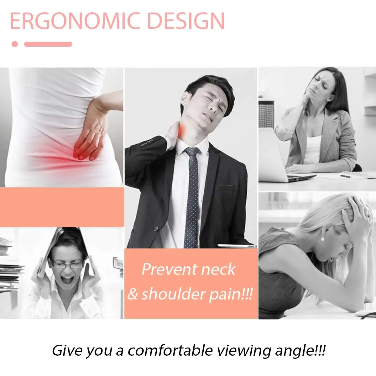 

PVC Desktop Monitor Stand Computer Screen Riser Shelf Plinth Strong Laptop Stand Desk Holder Office Supplies Desk Organizer