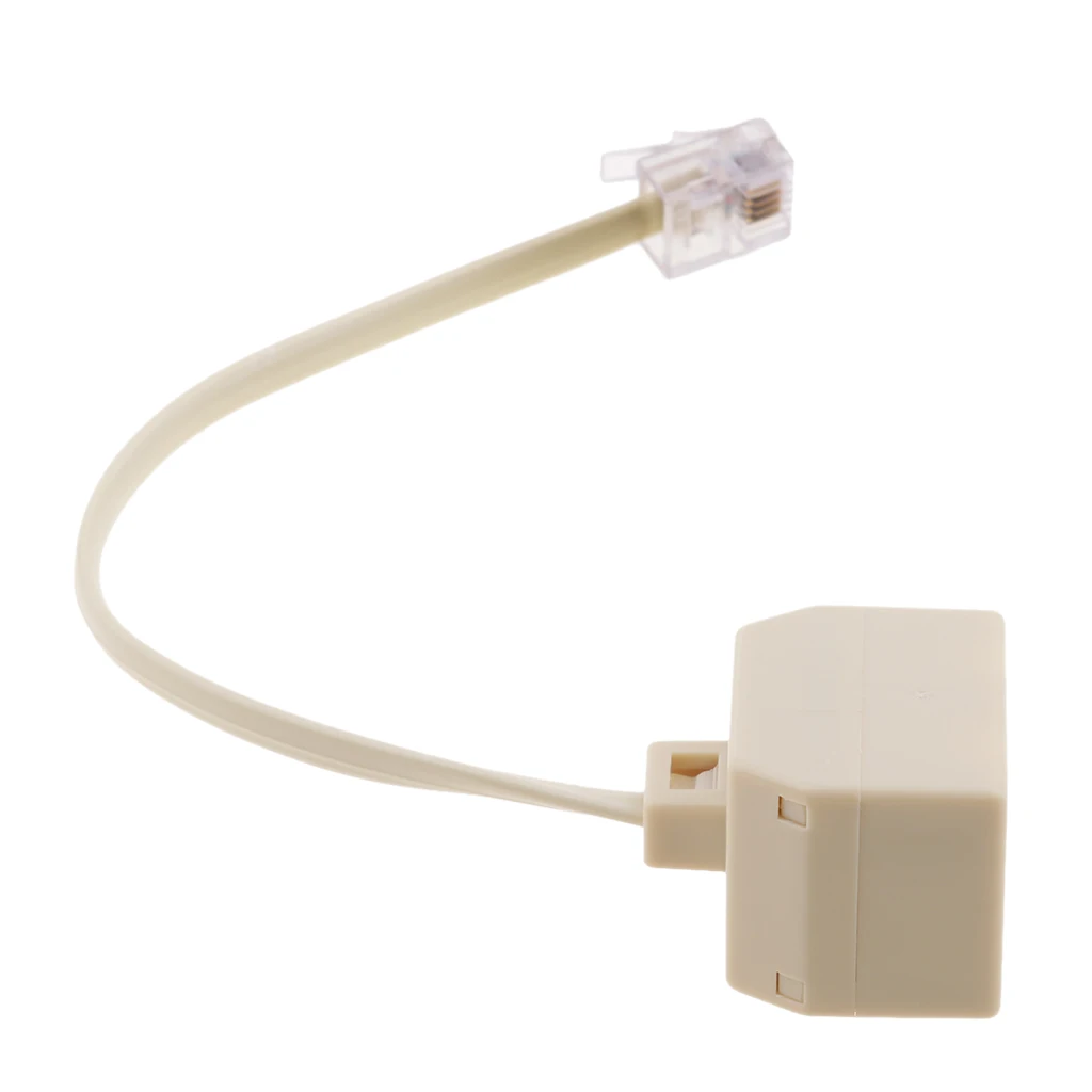 2 сторонний разветвитель для телефона RJ11 Модульный сетевой адаптер 6P4C