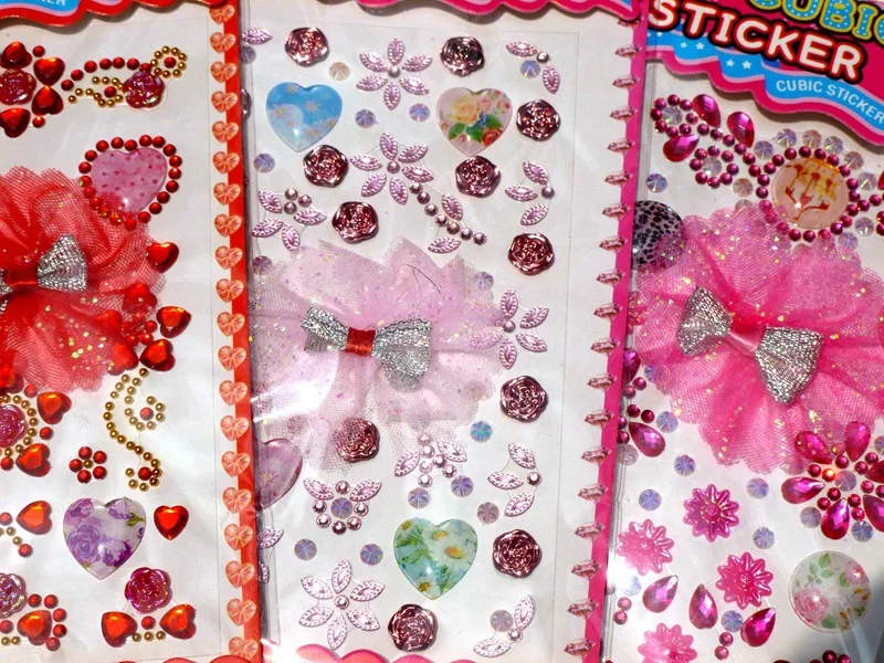 1 шт. детский макияж сценические наклейки ручной работы мультфильм Драгоценные