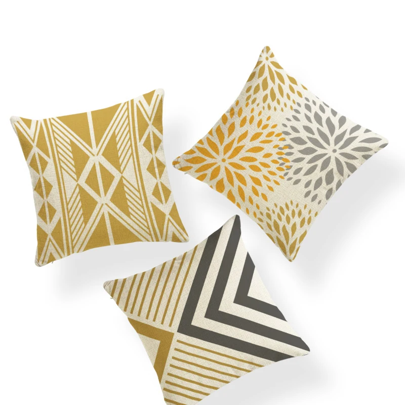 Модная популярная Геометрическая Подушка с сегментом линии украшение для
