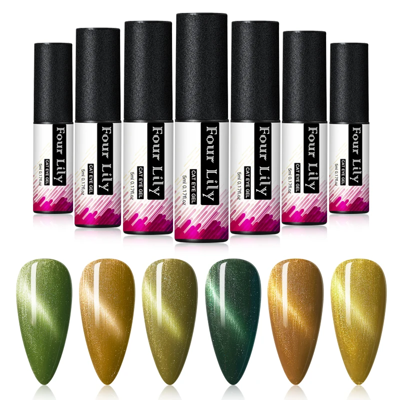 Гель лак для ногтей с четырьмя лилиями гибридный матовый полуперманентный