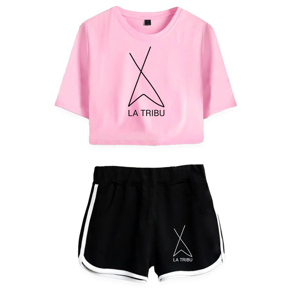 

Cartoon Fashion Classic Camilo Echeverry Print Two Piece Set Women Sexy Shorts+lovely T-shirt Cute Dew navel Sport Girl suits