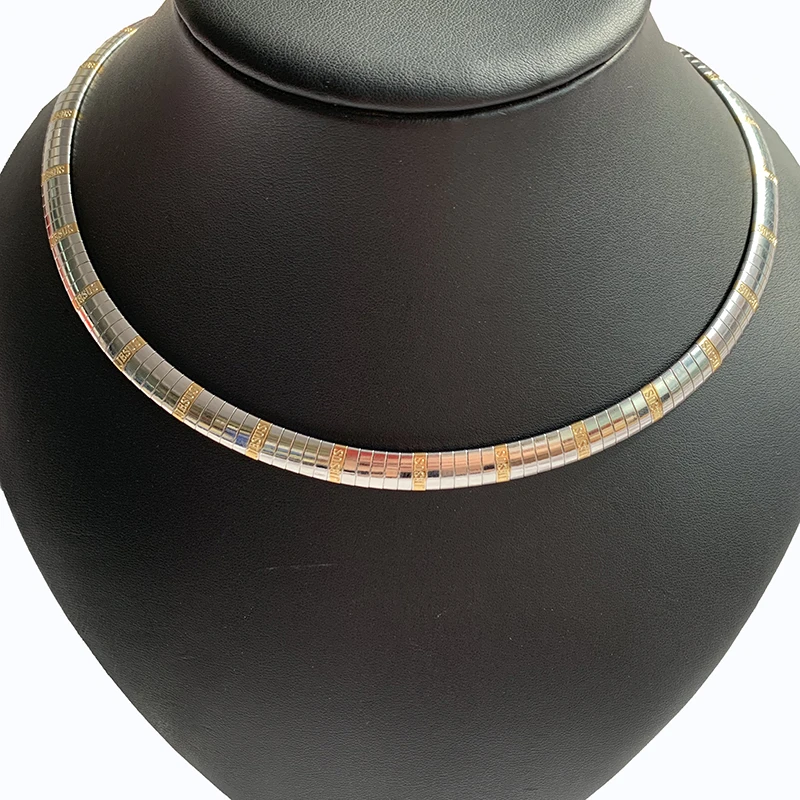 Ожерелье с надписью 8 мм для женщин чокер из нержавеющей стали ювелирные изделия