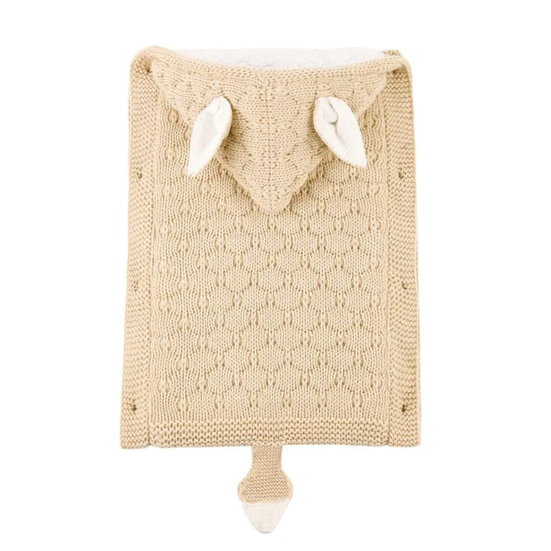 Детские спальные мешки вязаные конверты для коляски новорожденных пеленальные