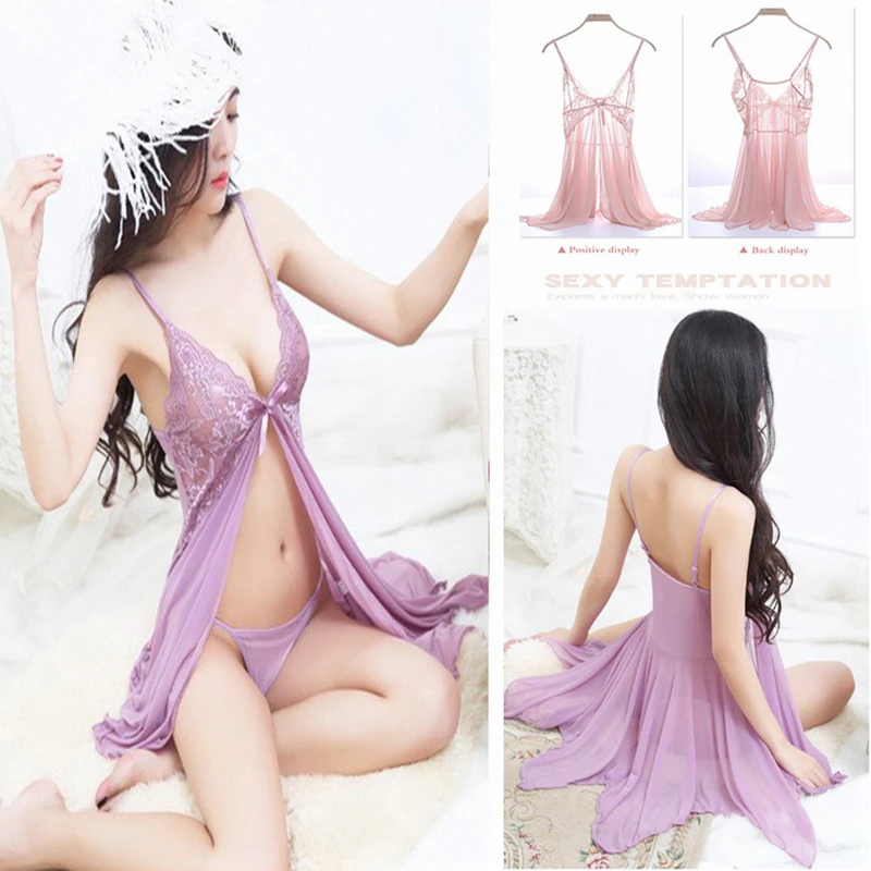 Сексуальное ночное белье каваи девушка сексуальный кружевной просвечивающийся