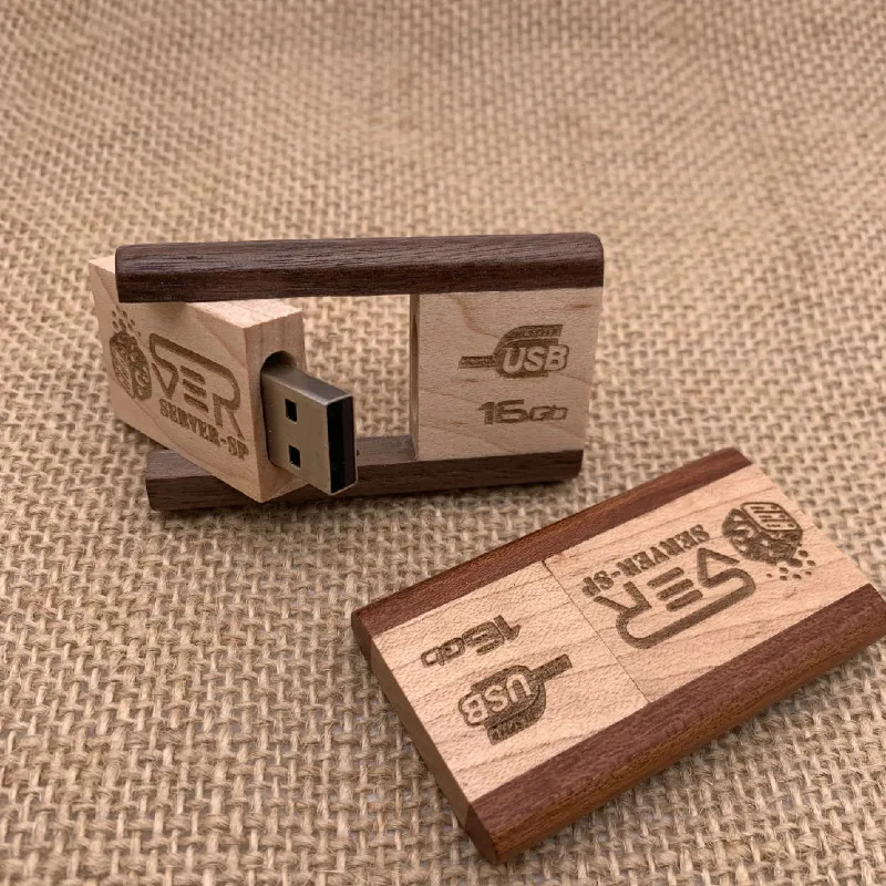 Портативный USB 2 0 флэш накопитель персонализированный Usb деревянная Флэшка карта