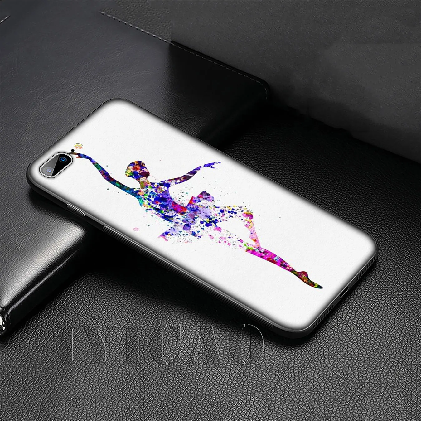 IYICAO Ballerina Ballet Dancing Soft Silicone Cover Case for iPhone 11 Pro XR X XS Max 6 6S 7 8 Plus 5 5S SE Black Phone |