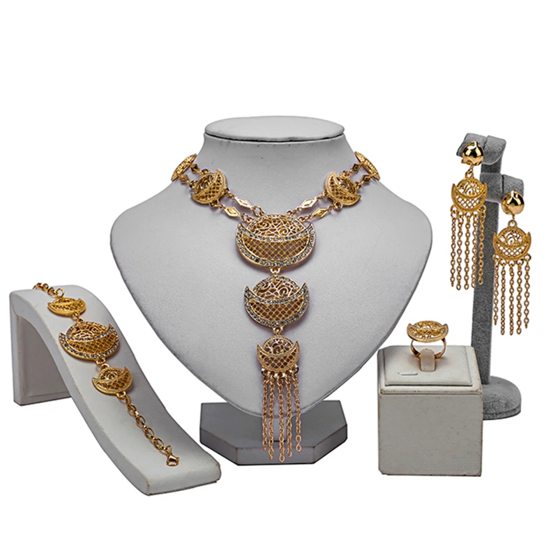 

ZuoDi Dubai Gold designer Jewelry Set Nigeria Women Wedding accessories jewelry set Fashion African Beads Jewelry Set Wholesale