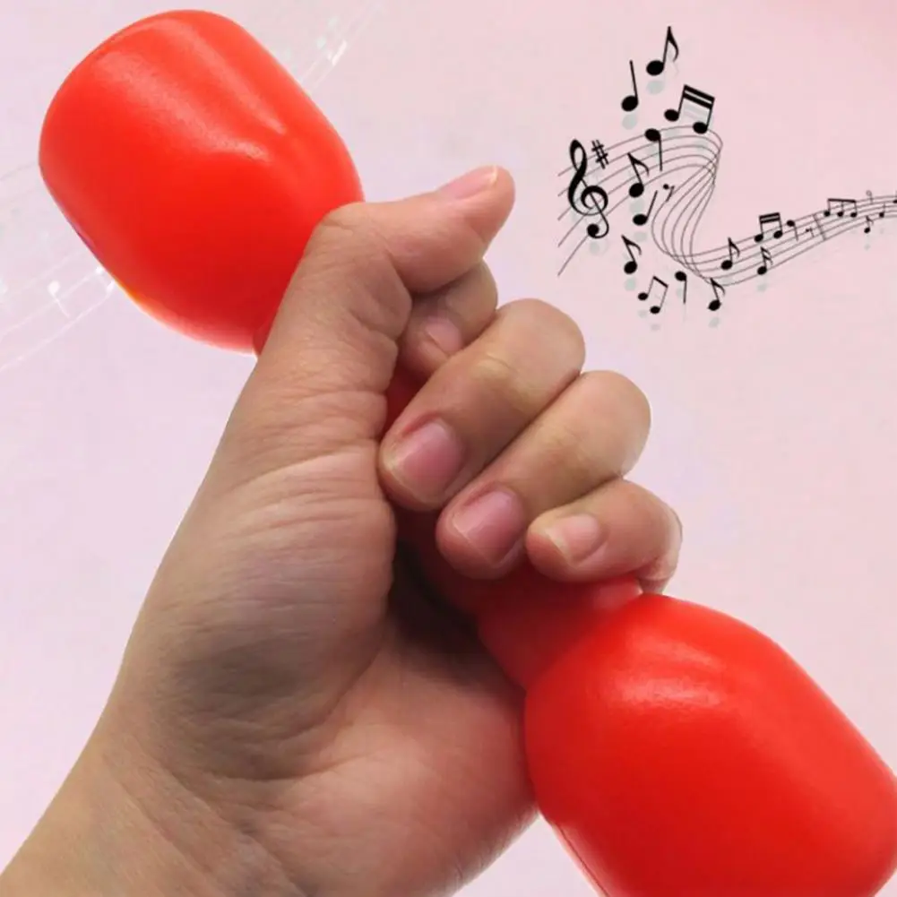 

Гантели со звуком для детского сада, наружные пластиковые цветные экологические движения, маленькие гантели для фитнеса, детские игрушки, 2 ...