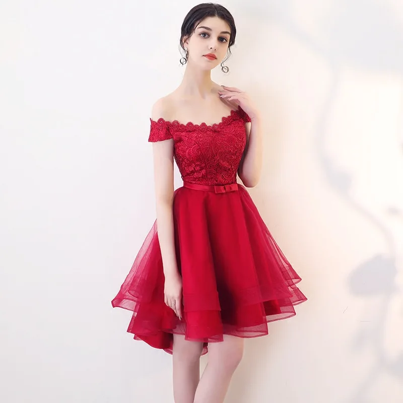 Сексуальное красное летнее платье женские тонкие вечерние короткие Cheongsam