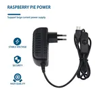 Зарядное устройство 5 В, 3 А, адаптер переменного тока, кабель Micro USB с выключателем питания для Raspberry Pi 3 pi pro Model B + Plus