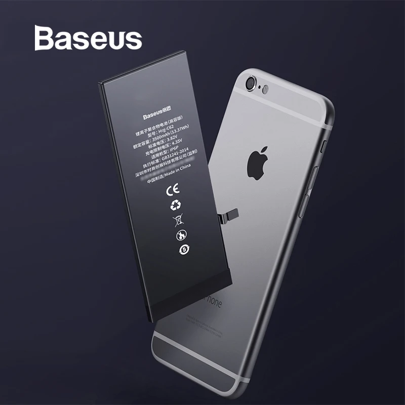 Baseus 3500 мАч аккумулятор для мобильного телефона высокой емкости iPhone 6 Plus 6S