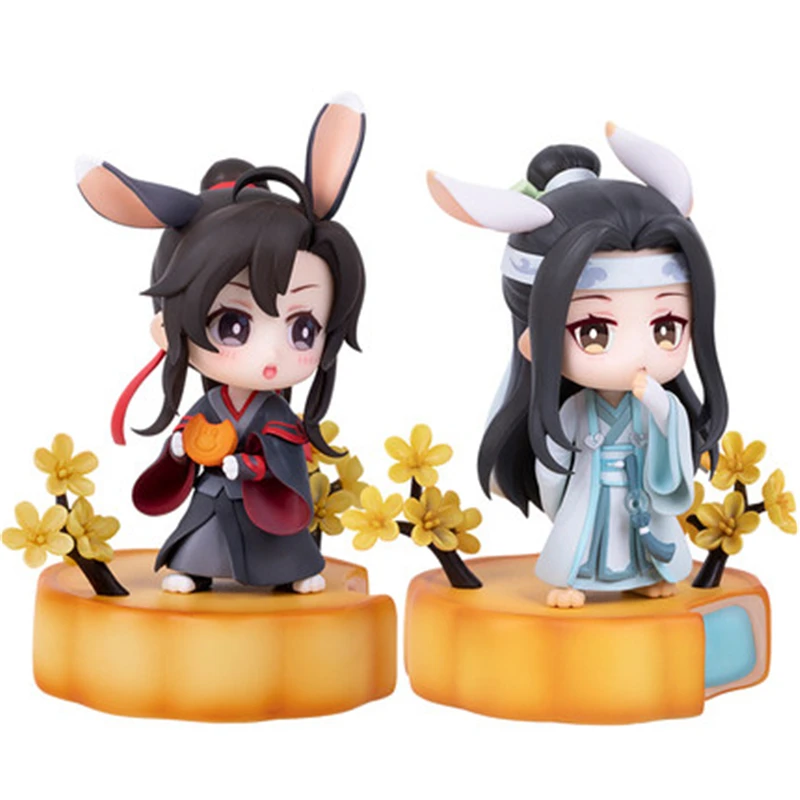 

Фигурка аниме Grandmaster of Demonic культивирование серия Mid-осень Q версия Wei Wuxian Lan Wangji оригинальные игрушки-модели ручной работы