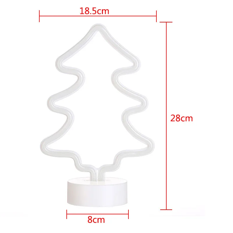 Светодиодный неоновый Ночной светильник в форме ананаса кактуса с базой на