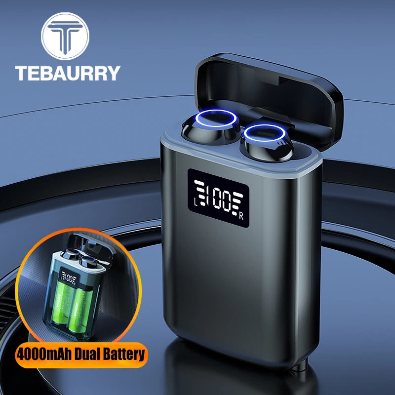

Беспроводные Bluetooth наушники M7 с двумя батареями, 4000 мА/ч, TWS стереонаушники, Спортивная гарнитура с микрофоном и светодиодным фонариком