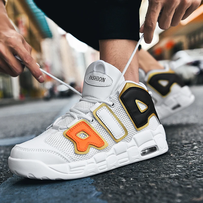 Мужские Модные баскетбольные туфли мужские и женские спортивные баферные