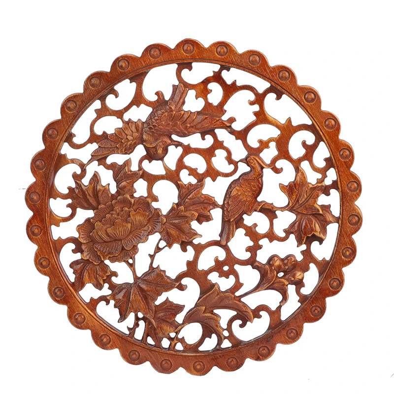 

VZLX деревянная резная рамка с аппликацией, угловая оправа, Неокрашенная мебель, Декор для дома, декоративные аксессуары для богатых птиц