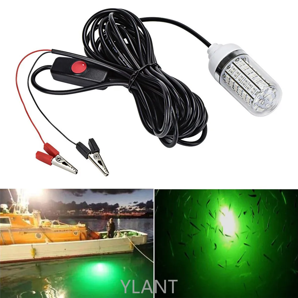 

12V Fishing Light 108pcs 2835 LED Underwater Fishing Light Lamp IP68 Lures Fish Finder Lamp Attracts Prawns Squid Krill LED Lamp