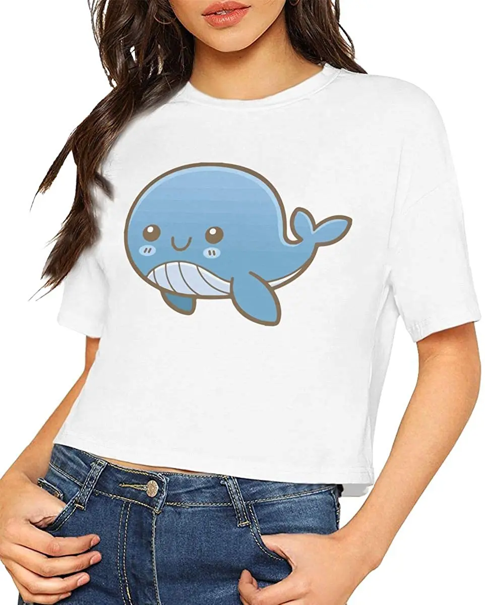 

Женская футболка с коротким рукавом и открытым пупком, белая, 2021