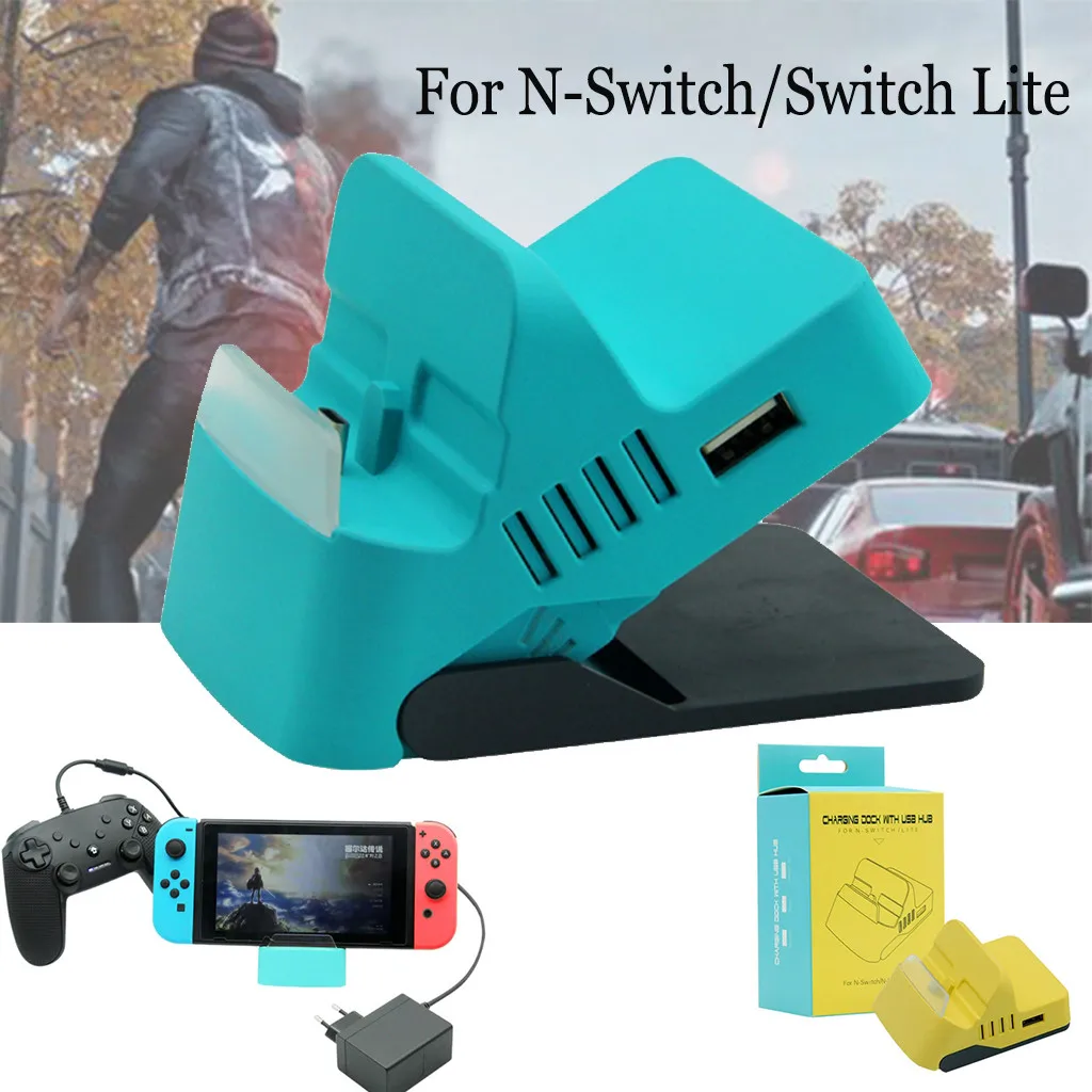 Для Nintendo Switch зарядная док станция с зарядной подставкой база usb хаб для