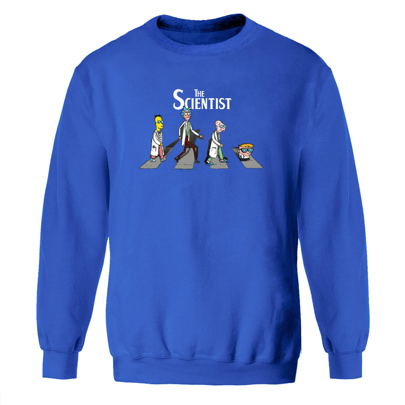 Рик и Морти Забавный свитшот для мужчин мультфильм аниме Crewneck Толстовки учёный толстовки уличная печать Harajuku спортивная одежда - Цвет: blue 6