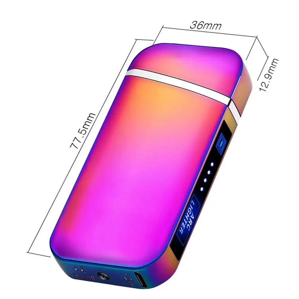 

USB Lighters Fingerprint Induction Rechargeable Lighter Male Personality Plasma Flameless Electric Lighters Gadgets For Men