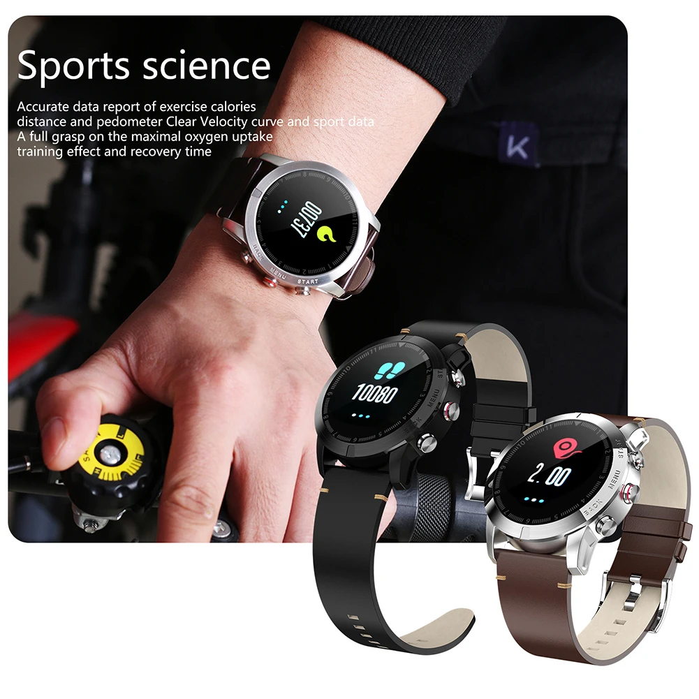 Смарт-часы S10 1,3 ''IP68 Водонепроницаемый Bluetooth 4,2 Smartwatch мониторинг сердечного ритма компас спортивные часы для Android iOS