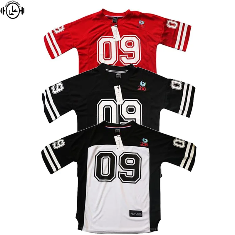 Новая сетчатая быстросохнущая Спортивная футболка для баскетбола бега мужская