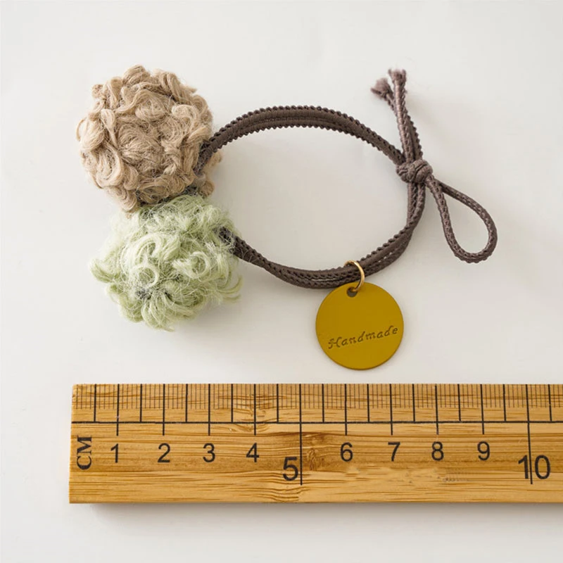 Заколка для волос с плюшевым шариком резинка 1 шт. держатель хвоста девочек